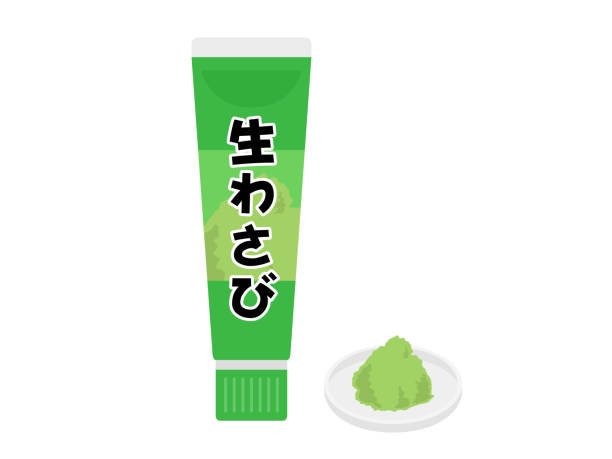 wasabi wasabi wasabi sauce stock illustrations