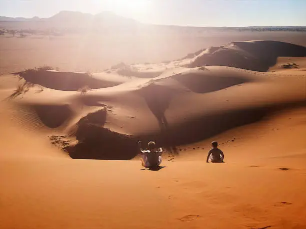 Red Sand dune fun NamibRand Namibia Africa