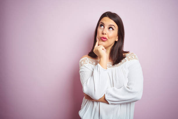 istock Young beautiful woman over colorful background 1162360039
