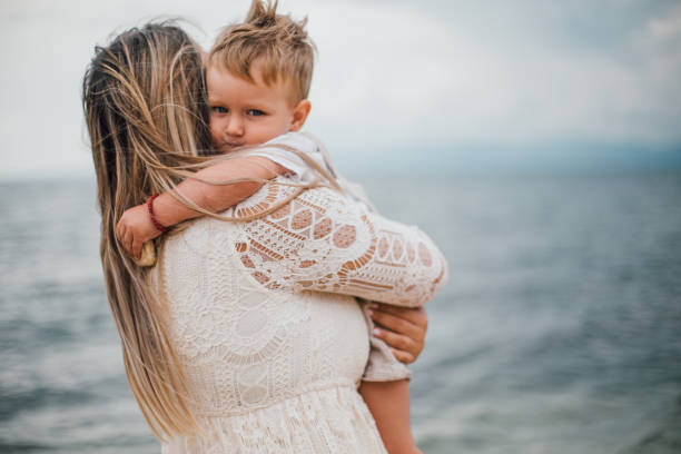 istock Single mother goes on holiday with her son 1162360126