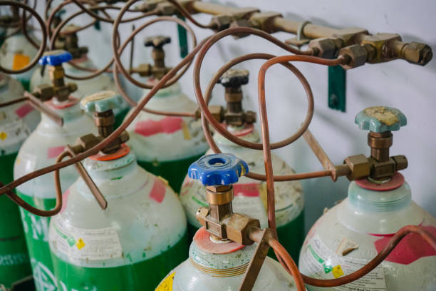 istock Oxygen tank for patient in the hospital. 1162365991