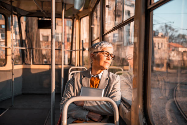 istock Senior business woman on her way to work 1162371576