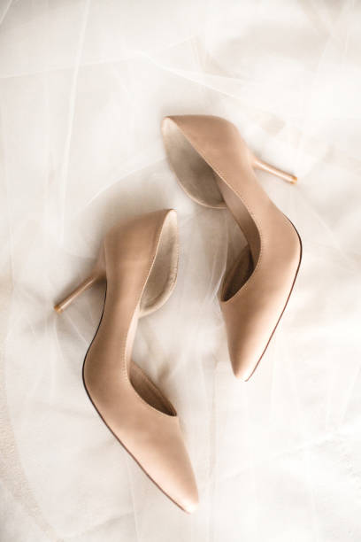 istock Closeup of wedding shoes 1162378695