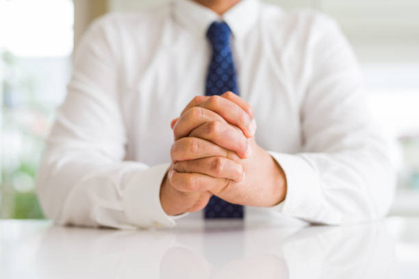 istock Close up of man hands 1162381041