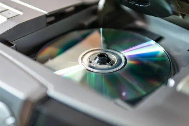 Photo of Audio CD in the CD player