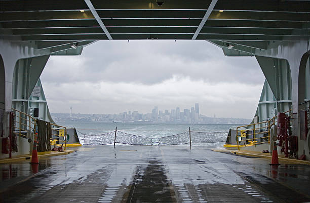 istock Seattle Skyline from Ferry in Winter Grey Clouds 116238910