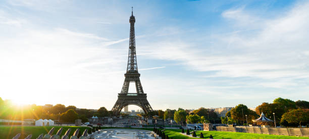 istock eiffel tour and from Trocadero, Paris 1162389539