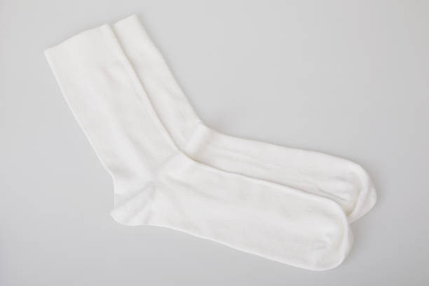 White socks isolated stock photo