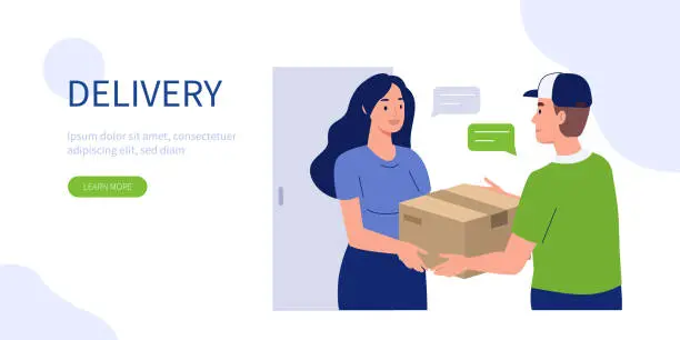 Vector illustration of delivery