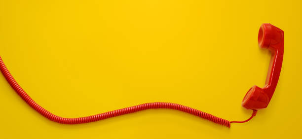 istock Vintage telephone handset isolated on white background 1162392872