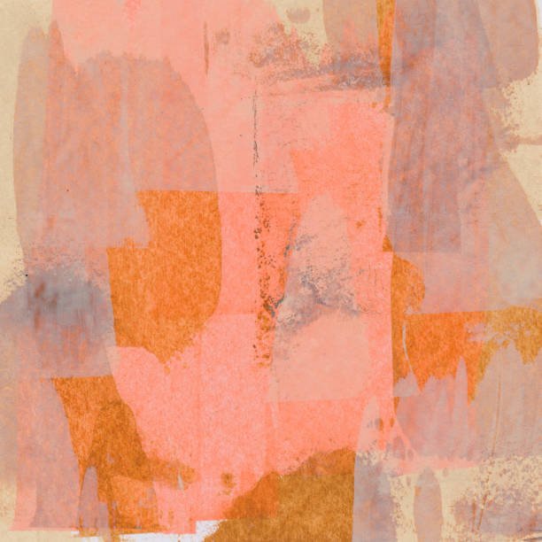 Hand painted background with shades of orange stock photo