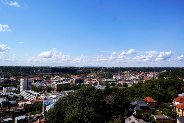 istock Lithuania. Siesikai castle under construction. Historic palace in the Neoclassical style.Historic building in Lithuania.Facade of castle in town on the east of Lithuania, Ukrmerges district 1162395992