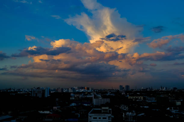 istock The sky and clouds in the daytime with grain. 1162398818
