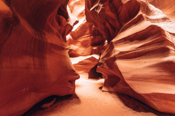 paisaje del cañón del antílope - canyon heaven sunbeam arizona fotografías e imágenes de stock