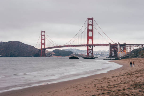 Golden Gate bridge in San Francisco at sunset