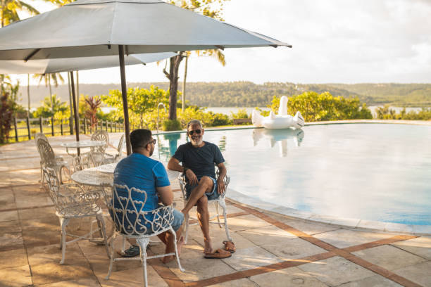 istock Family reunion at tropical resort 1162402995