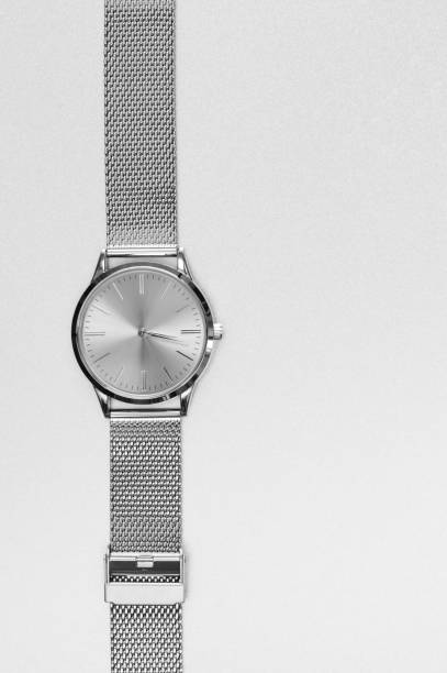 istock Classic steel wrist watch 1162405515
