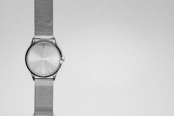 istock Classic steel wrist watch 1162405516