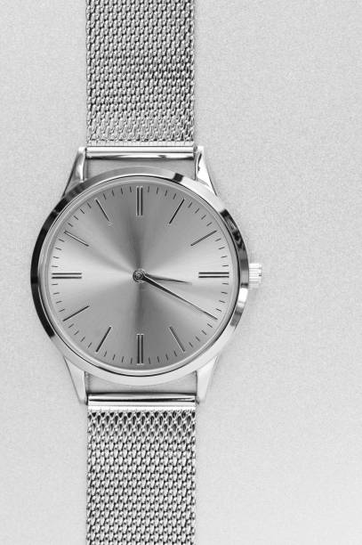 istock Classic steel wrist watch 1162405519