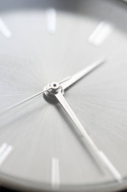 istock Classic steel wrist watch closeup 1162405525