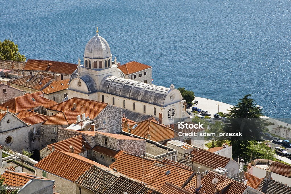 Catedral de St James. Sibenik, Croácia. - Foto de stock de Arcaico royalty-free