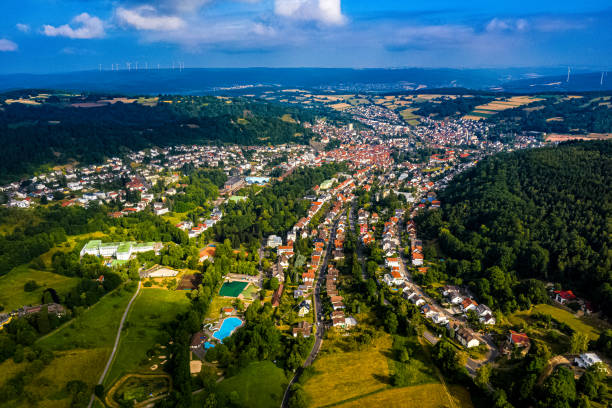 istock Bad Orb in Hesse from the air 1162406925