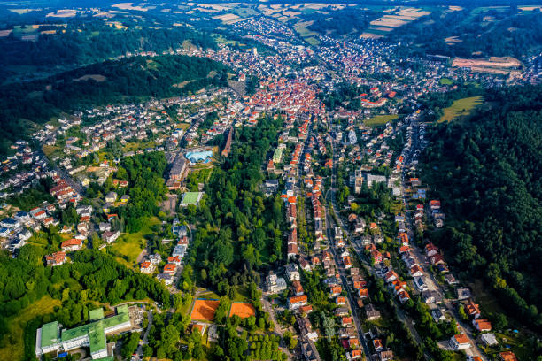 istock Bad Orb in Hesse from the air 1162407058