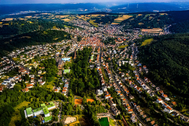 istock Bad Orb in Hesse from the air 1162407150