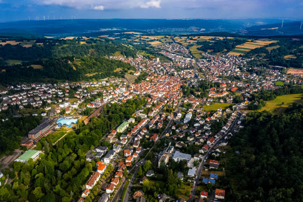istock Bad Orb in Hesse from the air 1162407169