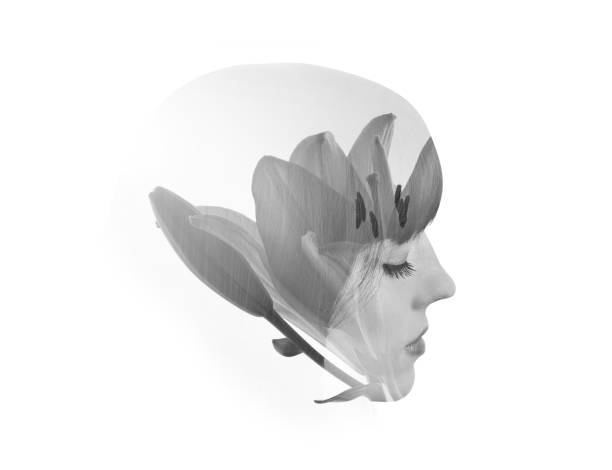 istock Multiple exposure of a young woman and flower 1162408009