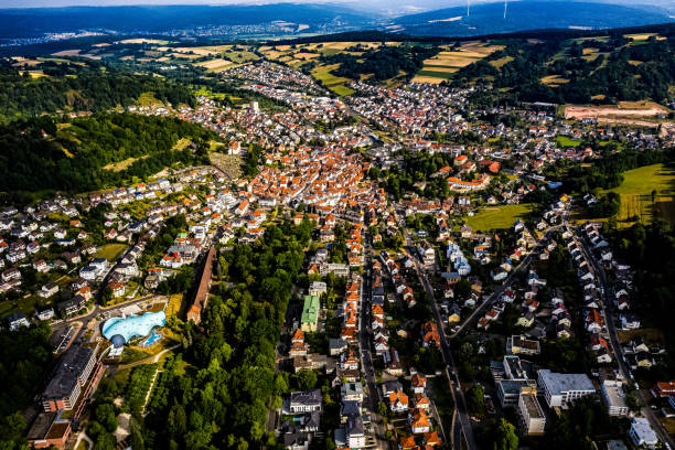 istock Bad Orb in Hesse from the air 1162408235