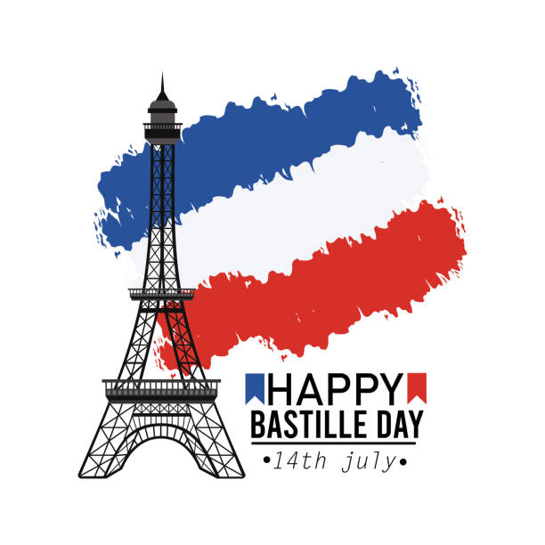 istock eiffel tower with france flag decoration 1162416047