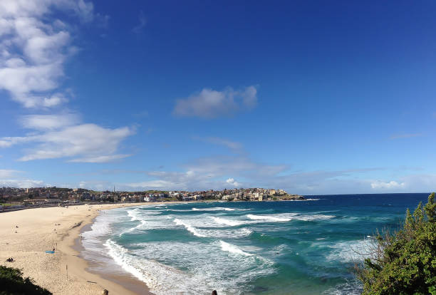 istock Sydney most famous beach Bondi view from the cliff 1162431427