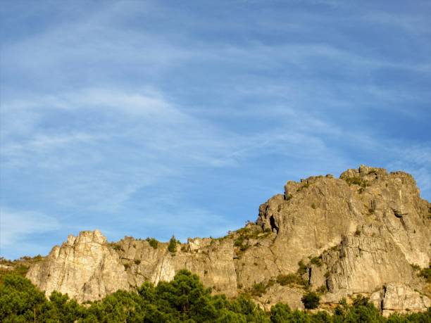 istock Cliffs near portuguese and spanish border: blue sky 1162432969