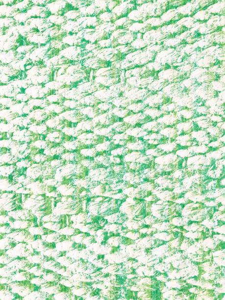 istock Woven Rug in Green and White 1162436185