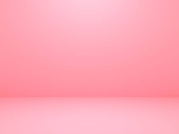 sfondo parete rosa - 3d scene foto e immagini stock