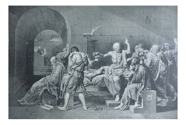 istock Antique illustration - Death of Socrates 1162442773