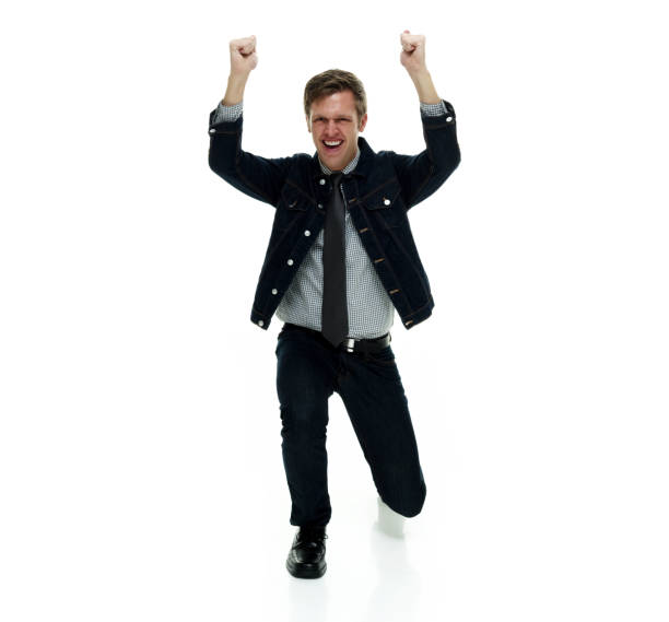 istock Handsome man wearing double denim is a hipster 1162452153