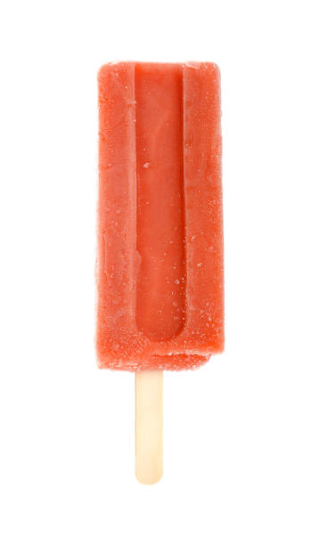 istock red color popsicle on a white background 1162452866