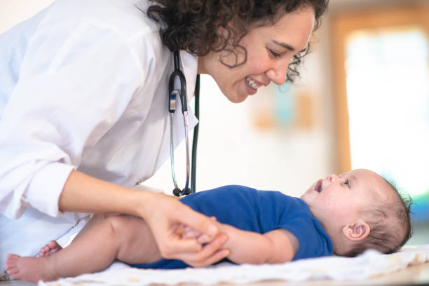 istock Doctor gives baby a checkup 1162453224