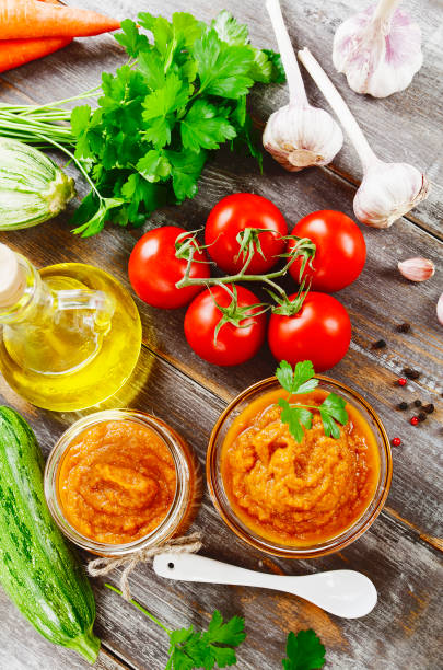 istock Zucchini puree in a glass bowl 1162454533