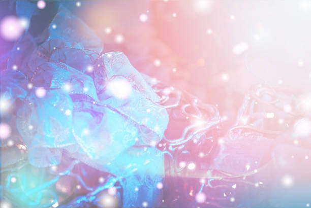 istock Christmas Background with bokeh light; Blurred Xmas background 1162454615