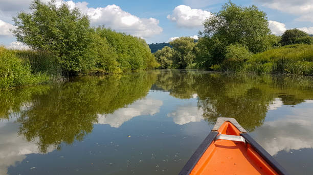 istock Canoeing on the River Avon at Eckington Worcestershire 1162454688