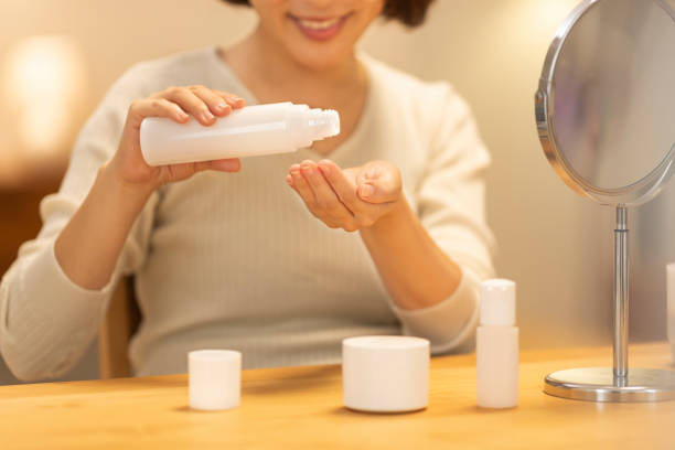 istock Woman who cares for skin 1162461405