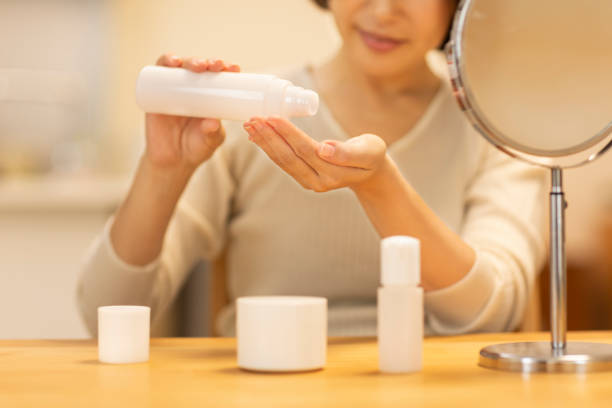 istock Woman who cares for skin 1162461444