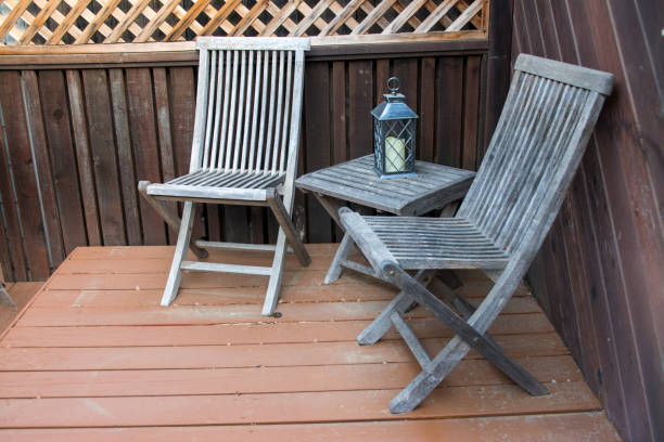 istock teak wood outdoor bistro set. 1162461541