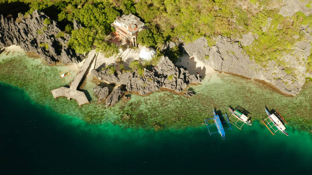 istock Tropical seawater lagoon and beach, Philippines, El Nido 1162462427