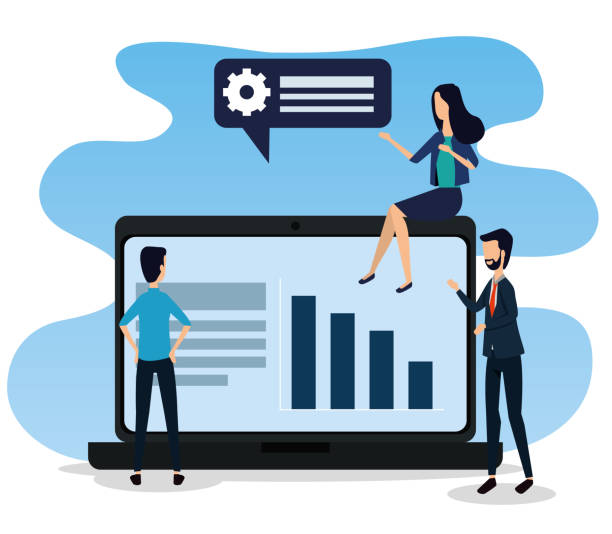 istock laptop technology and businessmen with businesswoman teamwork 1162467160