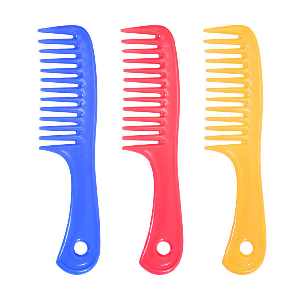 istock Hair comb colorful isolated on white background 1162470722