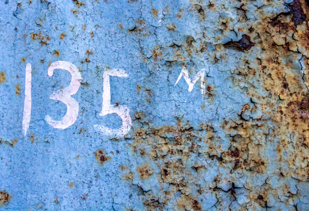 istock Old Peeling Blue Paint and Rust on Machine in Abandoned Cannery 1162470749